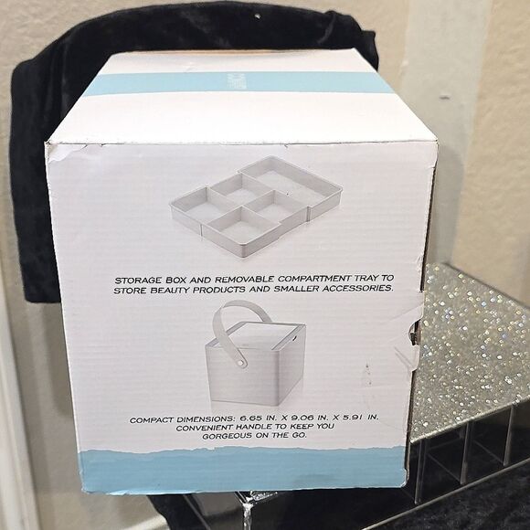 Conair LED-Lighted Storage Vanity Touchscreen Mirror- White - Picture 11 of 12